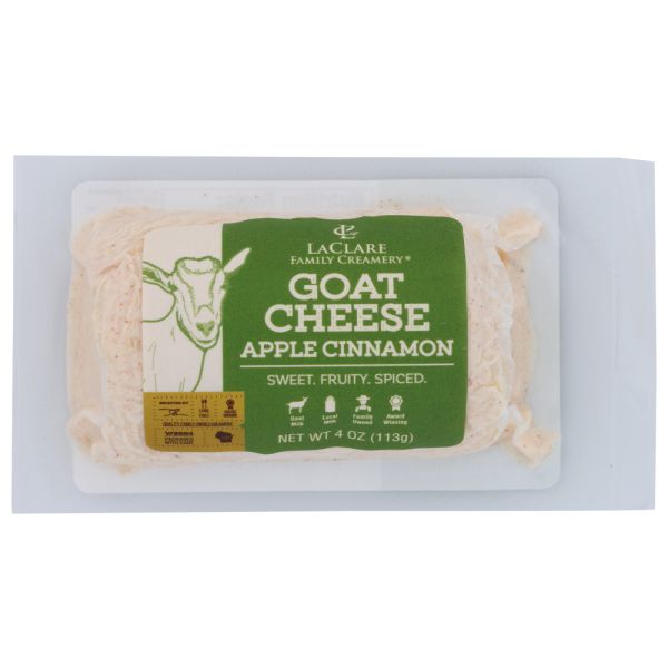 LACLARE FARMS: Cheese Goat Apple Cinnamon, 4 oz