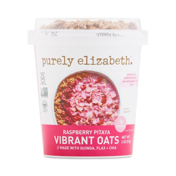 PURELY ELIZABETH: Oats Raspberry Single Serve, 2 oz