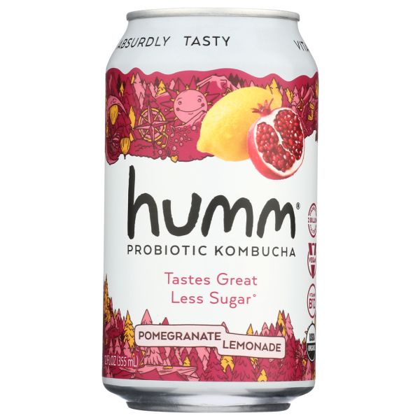 HUMM: Kombucha Pomegranate Lemonade, 12 fo