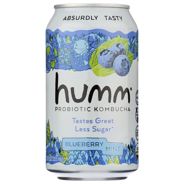 HUMM: Kombucha Blueberry Mint, 12 fo