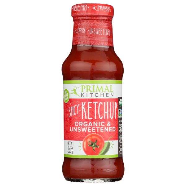 PRIMAL KITCHEN: Spicy Organic Unsweetened Ketchup, 11.3 oz