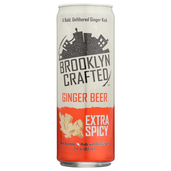 BROOKLYN CRAFTED: Ginger Beer Extra Spicy, 12 fl oz