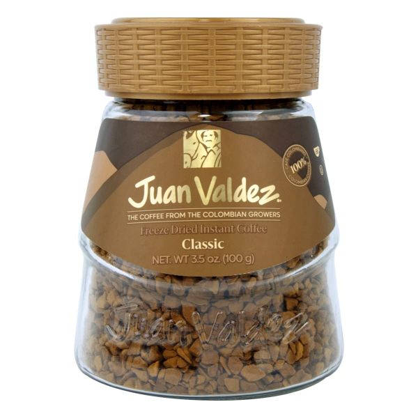 JUAN VALDEZ: Classic Freeze Dried Instant Coffee, 3.5 oz