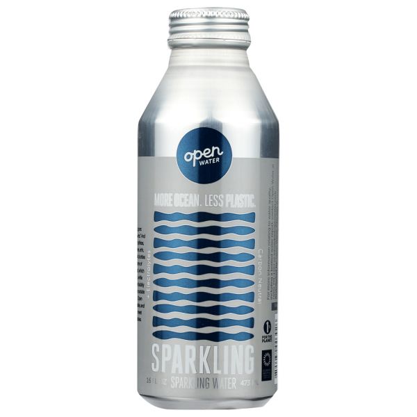 OPEN WATER: Water Sparkling Purified,16 fo