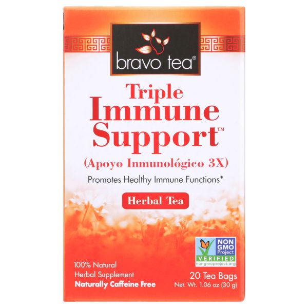 BRAVO TEAS: Tea Triple Immunity Suppo, 20 BG