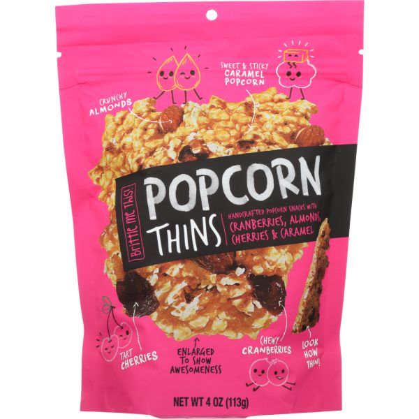 POPCORN THINS: Popcorn Thin Cranberry Cherry Almond, 4 oz