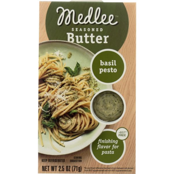MEDLEE: Basil Pesto Seasoned Butter, 2.5 oz