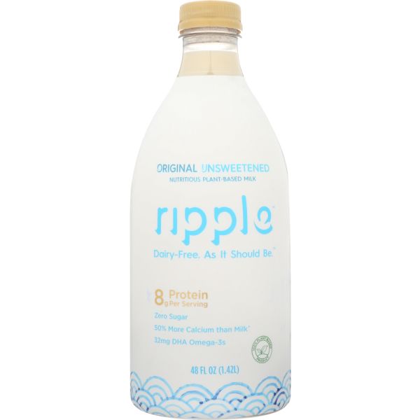 RIPPLE: Milk Unsweetened Original, 48 oz
