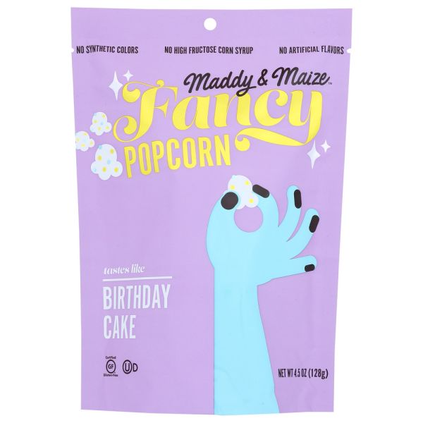 MADDY & MAIZE: Popcorn Birthday Cake, 4.5 oz
