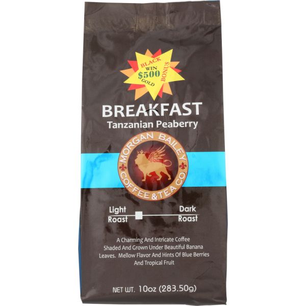 MORGAN BAILEY COFFEE: Tanzania Breakfast Coffee, 10 oz