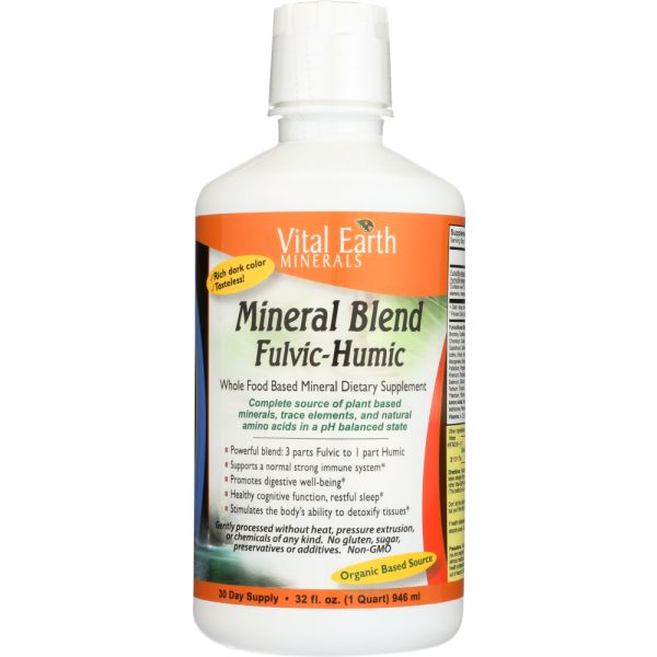 VITAL EARTH MINERALS: Fulvic Humic Mineral Blend, 32 oz