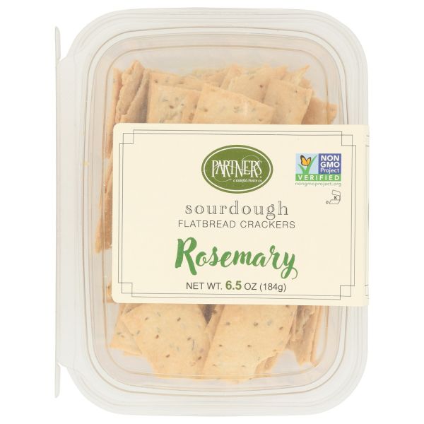 PARTNERS: Rosemary Sourdough Flatbread Crackers, 6.5 oz