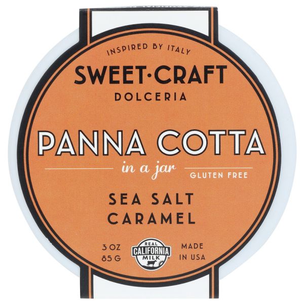 SWEETCRAFT: Sea Salt Caramel Panna Cotta, 3 oz