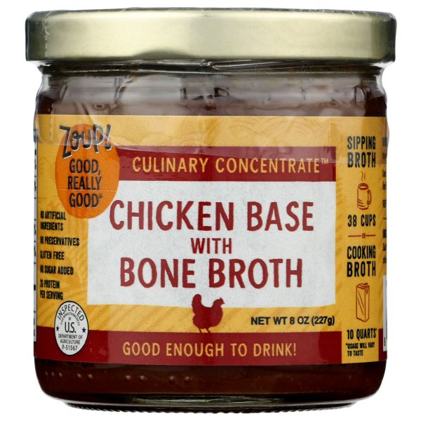 ZOUP GOOD REALLY: Bone Broth Cncrnte Chick, 8 OZ