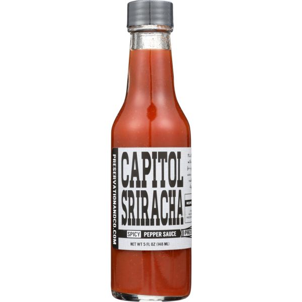 PRESERVATION & CO: Sauce Hot Capitol Sriracha, 5 fo