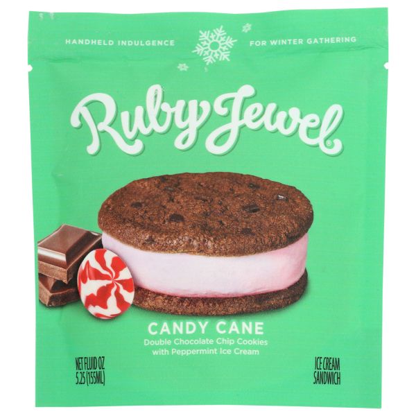 RUBY JEWEL: Ice Cream Sandwich Chocolate Peppermint Cookie, 5.25 oz