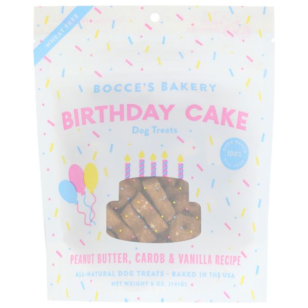 BOCCES BAKERY: Treat Dog Biscuits Bday, 5 OZ