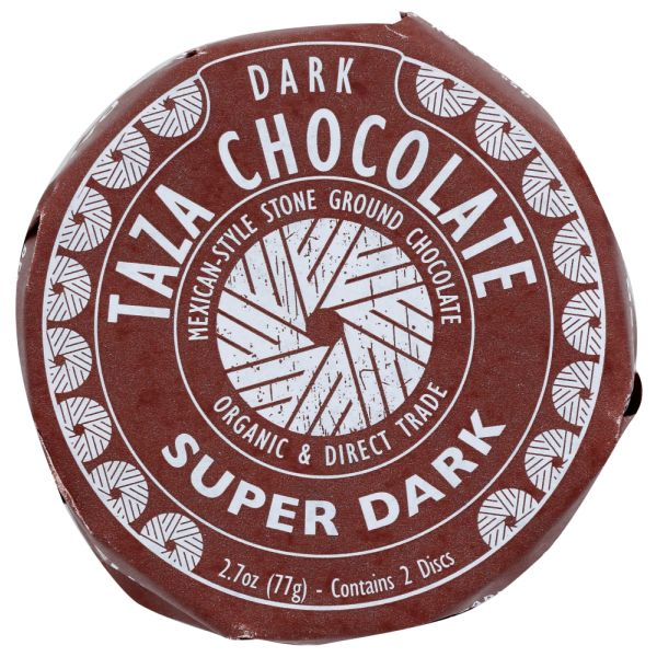 TAZA CHOCOLATE: 85% Super Dark Chocolate Disc, 2.7 oz