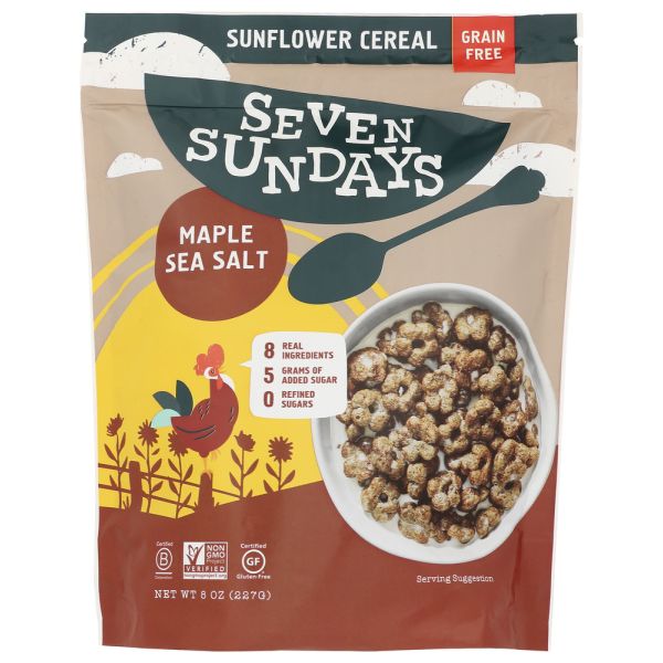 SEVEN SUNDAYS: Maple Sea Salt Sunflower Cereal, 8 oz