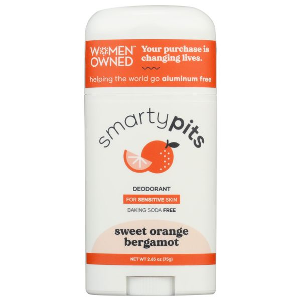 SMARTYPITS:	Sweet Orange Bergamot Sensitive Skin Formula,	2.65 oz