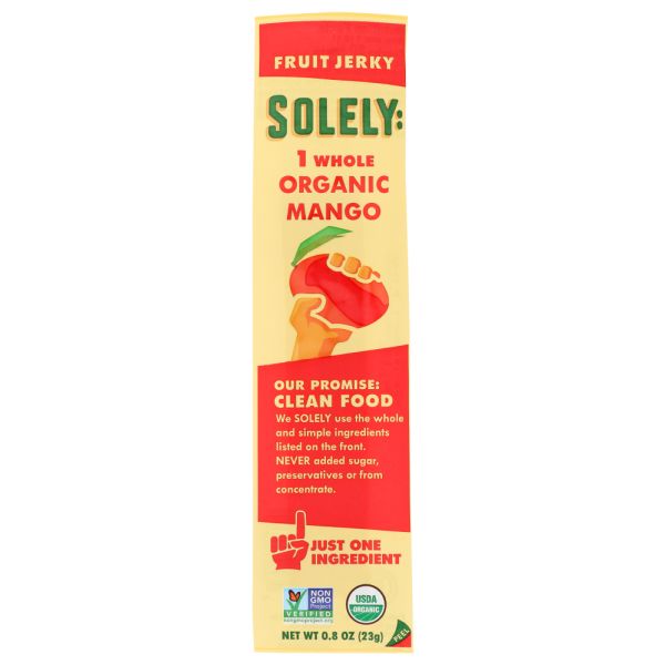 SOLELY: Jerky Mango Organic, 0.8 OZ