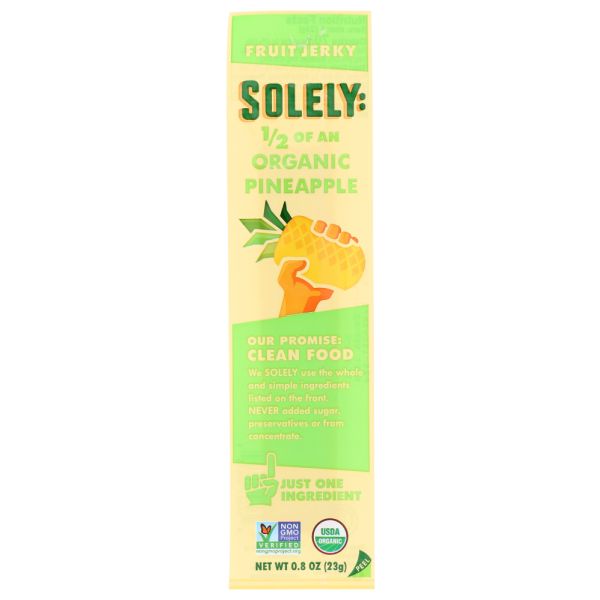 SOLELY: Jerky Pineapple Organic, 0.8 OZ