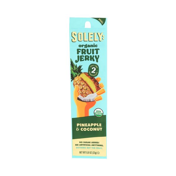 SOLELY: Organic Pineapple and Coconut Fruit Jerky, 0.8 oz