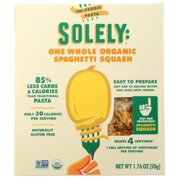 SOLELY: Pasta Spaghetti Sqush Org, 1.76 OZ