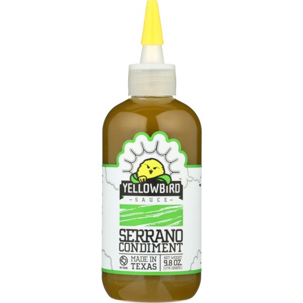 YELLOWBIRD SAUCE: Chili Serrano Sauce, 9.8 oz