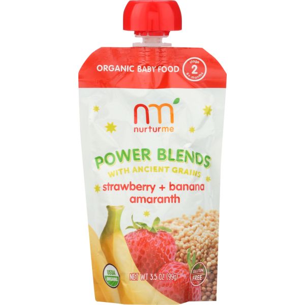 NURTURME: Baby Power Blends Strawberry & Banana, 3.5 oz