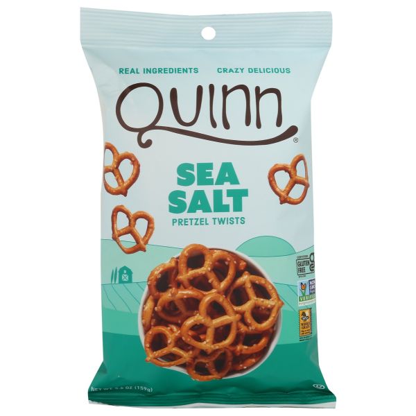 QUINN: Whole Grain Gluten Free Sea Salt Twists, 5.6 oz