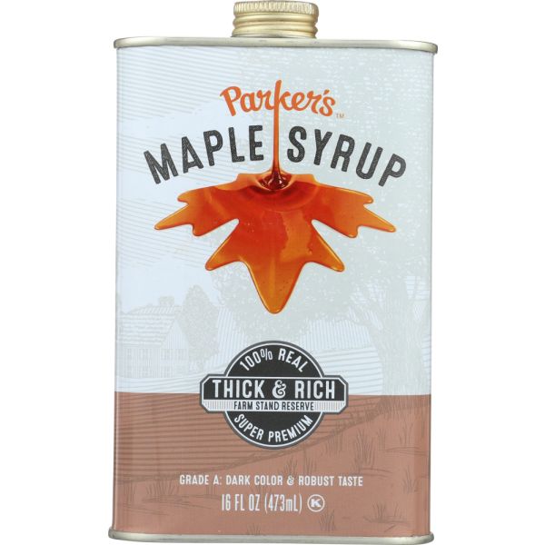PARKERS REAL MAPLE: Syrup Maple Dark Traditional 15 fo