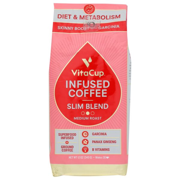 VITACUP: Slim Blend Medium Dark Ground Coffee, 12 oz