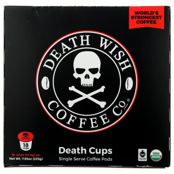 DEATH WISH COFFEE: Single Serve Capsules Coffee, 18ct