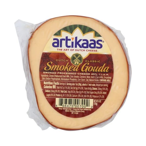 ARTIKAAS: Gouda Smoked Cheese, 6 oz
