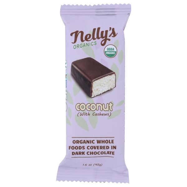 NELLYS: Organic Chocolate Coconut Bar, 1.6 oz
