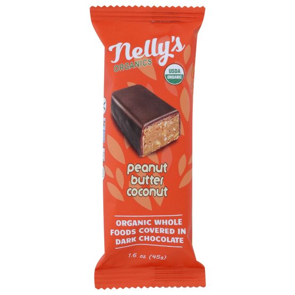 NELLY'S ORGANIC: Peanut Butter Coconut Bar, 1.6 oz