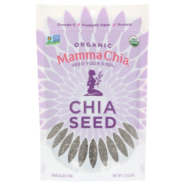 MAMMACHIA: Seed Chia Black Organic, 12 oz