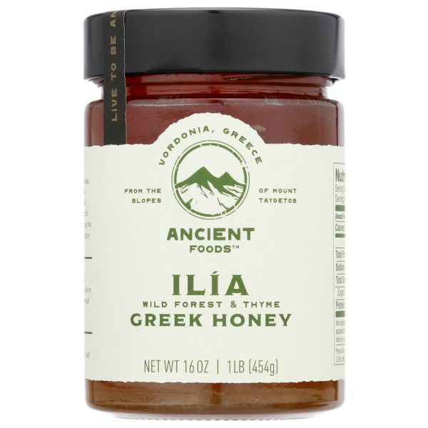 ANCIENT FOODS: Honey Grk Ilia Wld Frst T, 16 oz