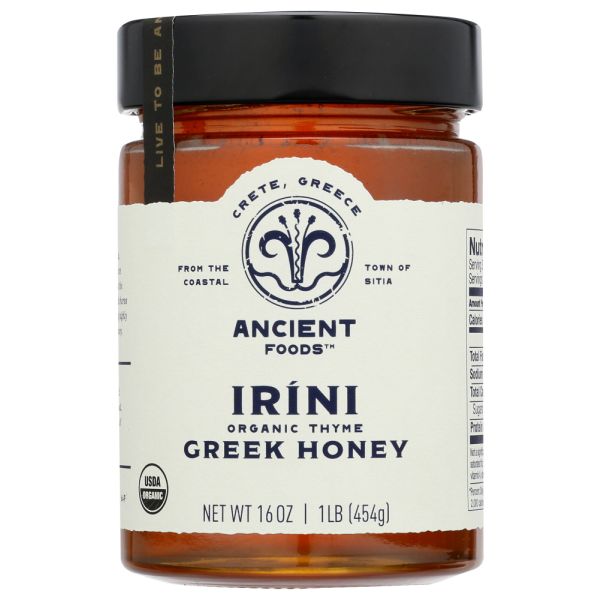 ANCIENT FOODS: Honey Greek Irini Thyme, 16 oz