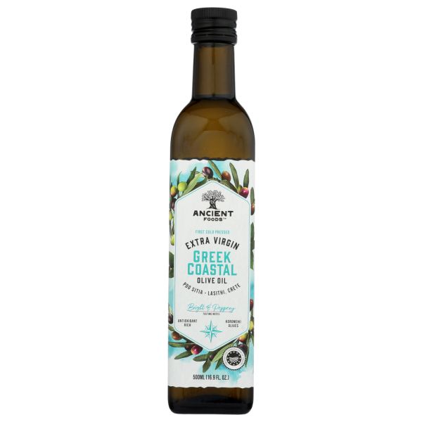 ANCIENT FOODS: Oil Olive Xtra Vrgn Coast, 500 ML