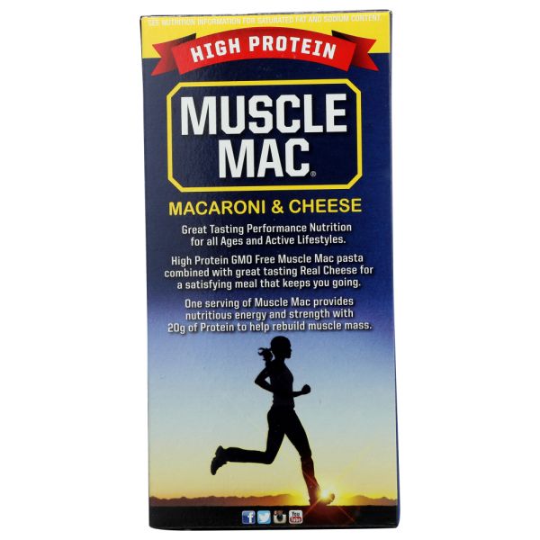 MUSCLE MAC: Macaroni and Cheese High Protein, 6.75 oz