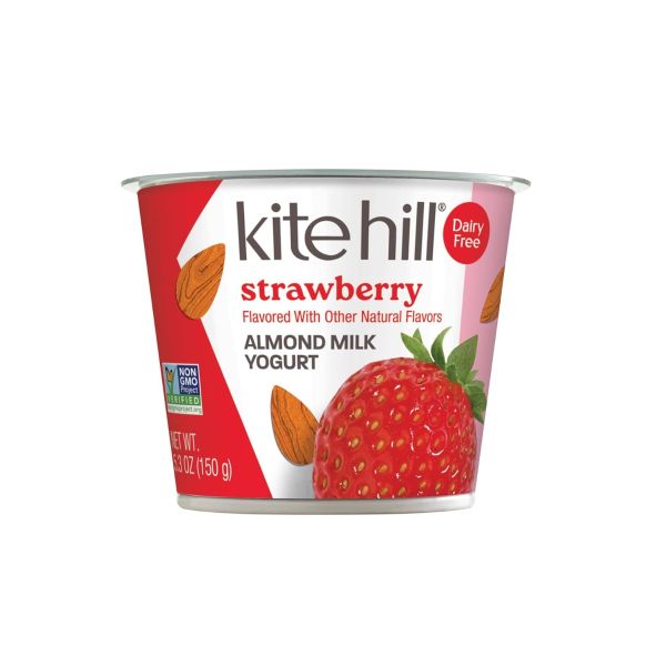 KITE HILL: Strawberry Almond Milk Yogurt, 5.3 oz