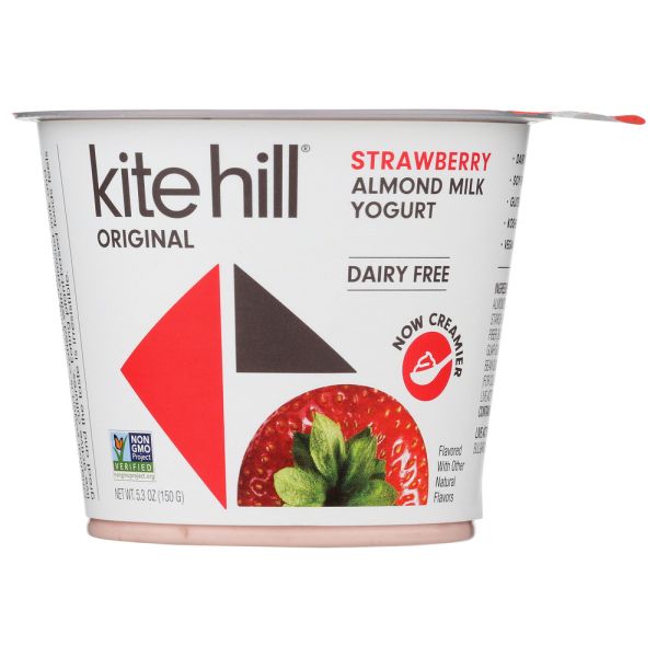 KITE HILL: Strawberry Almond Milk Yogurt, 5.3 oz
