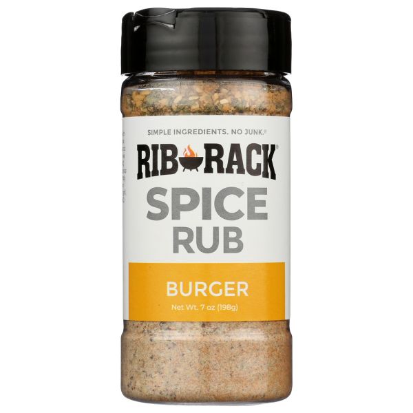 RIB RACK: Burger Spice Rub, 7 oz