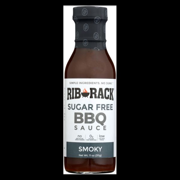 RIB RACK: Sauce Bbq Smoky Sf, 11 oz