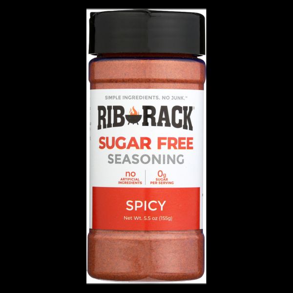 RIB RACK: Sugar Free Spicy Seasoning, 5.5 oz