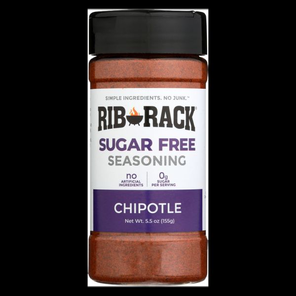 RIB RACK: Chipotle Sugar Free Seasoning, 5.5 oz