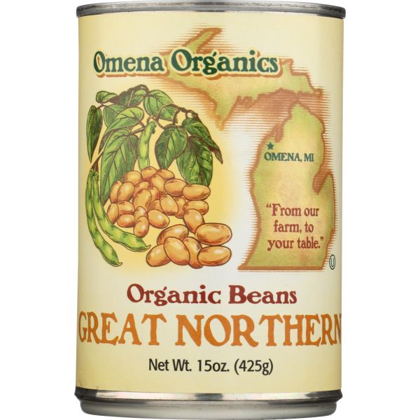 OMENA ORGANICS: Beans Great Northern Organic, 15 oz