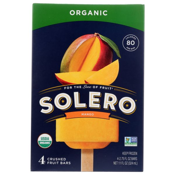 SOLERO: Bar Mango Organic, 11 oz